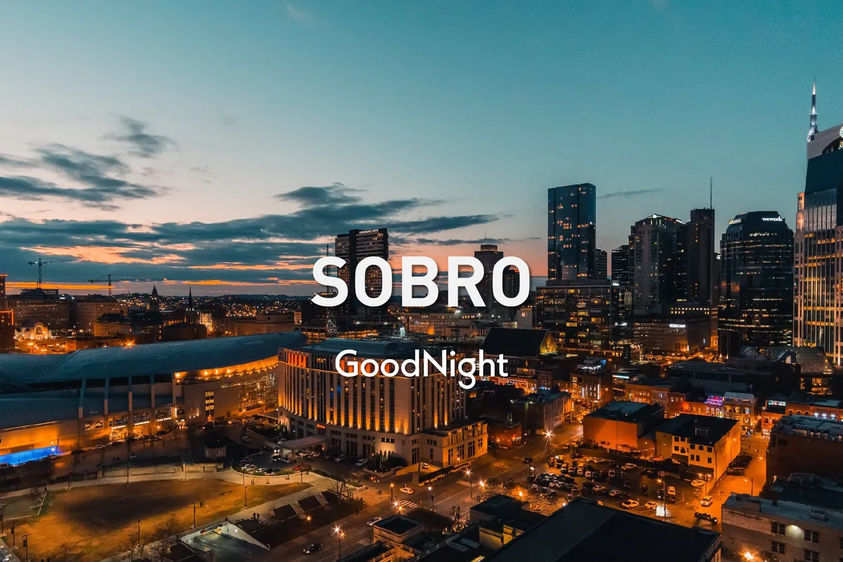 A panoramic city view at sunset, showcasing illuminated downtown buildings and bustling street life. The skyline radiates energy, highlighting the vibrancy and convenience of the downtown location.