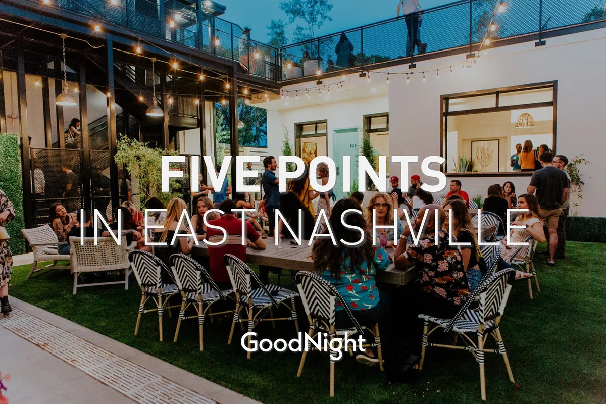 An inviting outdoor dining scene with a large table, string lights overhead, and groups of people socializing, creating a festive and welcoming mood ideal for seasonal gatherings.